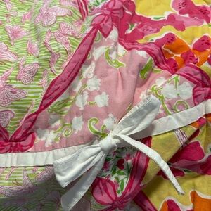 Lilly Pulitzer Garnet Hill TWIN QUILT “Sweet Pea Patch” pattern